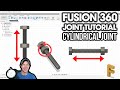 Simulating Nut and Bolt Movement in Autodesk Fusion 360 with a Cylindrical Joint