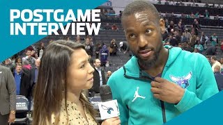 KEMBA WALKER after HORNETS WIN vs. Hawks! (Nov. 28, 2018)