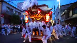 平成29年東大阪市長瀬神社夏祭り地車宮入1