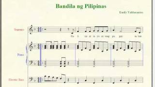 Bandila ng Pilipinas - Filipino Folk Song (Music Notation)