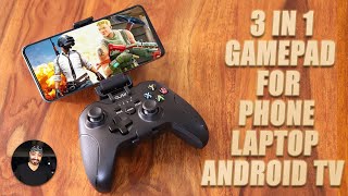 3 in 1 Bluetooth Gamepad for PUBG | COD | FAUG - Works with Phone, Laptop and Android TV 🔥