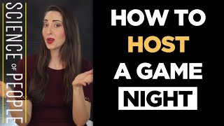 How to Host a Game Night