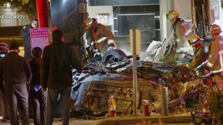 2 injured when driver crashes into medical building in Pomona