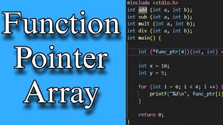 "Mastering Array of Function Pointer in C Language - Step-by-Step Tutorial"