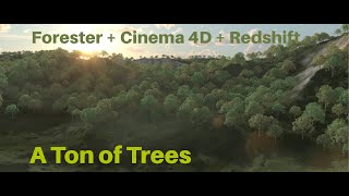 Forester Test: A Ton of Trees (Redshift Render, 4K, HDR)