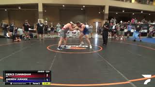 220 Lbs Quarterfinal - Pierce Cunningham, KS Vs Andrew Jurasek, TX 27df