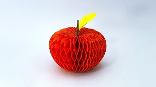 DIY Paper Apple | Paper Crafts For School | Easy Craft Ideas 🍎 | Handmade Paper Fruits
