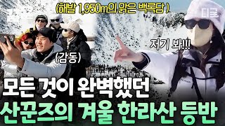 [#산꾼도시여자들] 드디어 백록담이다! 대한민국 최고봉, 한라산 정상에 도착한 산꾼즈! 함께라서 더 완벽했던 감격의 순간✨