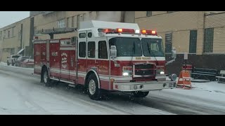 Erie Valley FD Rescue 2 responding 1-14-2025 (read description)