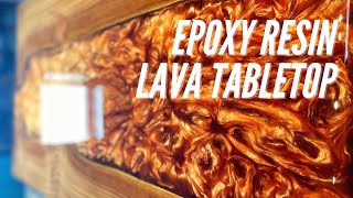 Epoxy Resin Restaurant Table Top | DIY Woodworking #Shorts