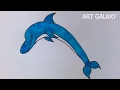 Easy and simple Dolphin Drawing