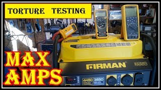 LOAD  TESTING THE FIRMAN PO3501 3550/4550 WATT GENERATOR   -  DON'T TRY THIS AT HOME