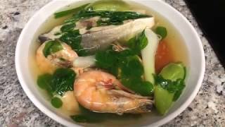 Tinolang Pompano at Hipon