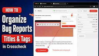 Organize Your Bug Reports with Projects & Tags (2026) — Crosscheck