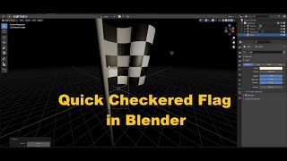 Modelling a checkered flag in blender in under 5 minutes