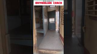 What Inside of a divyangjan coach | Disabled coach have #train #divyangjan #disabledcoach #shorts