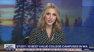 Study: 10 best value college campuses in WA