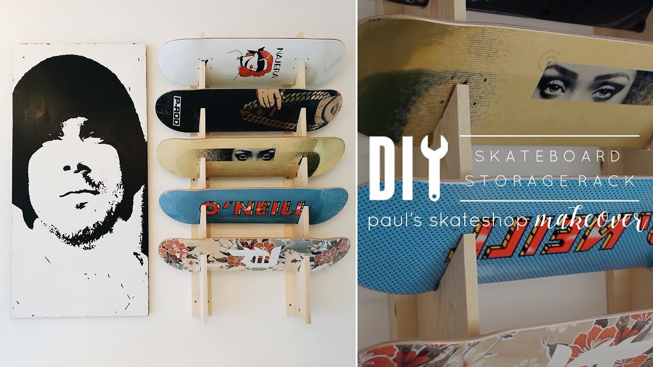 DIY Skateboard Rack | Paul’s DIY Skate Workshop Pt. 2 - YouTube