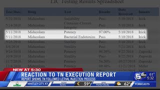 Reaction to Tennessee's Execution report