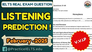 IELTS Listening Part 4 | Honeybee | February 2025 Prediction | Practice Test with Answers