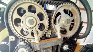 طريقة تبديل قشاط تايمنج شفروليه اوبترا ( سير كتينة ) timing belt