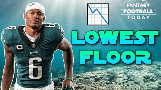 Fantasy Football Risks! Players with the Lowest Floors for 2024 | 2024 Fantasy Football Advice