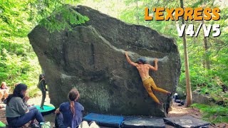 L'Express (V4/V5) | Val-David Bouldering