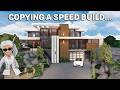 I COPIED A SPEED BUILD IN BLOXBURG