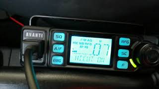 Stație radio auto cb Avanti Delta transceiver filtre NB ANL Power 15w fm