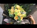 guide one sided bouquets to korean style flower bouquet long