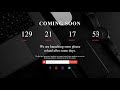 Coming soon page html css and javascript .Source code link below.