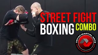 3 Punch Street Fight Boxing Combo Attack \u0026 Defense