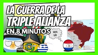 💥 La GUERRA de la TRIPLE ALIANZA en 12 minutos💥 | La mayor guerra de la historia de América Latina
