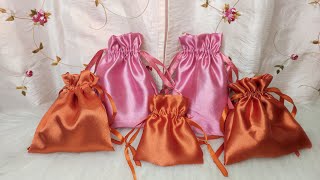 Bolsita de satin para guardar o regalar | manualidades | diy