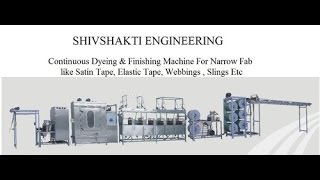 CONTINUOUS DYEING AND FINISHING MACHINE