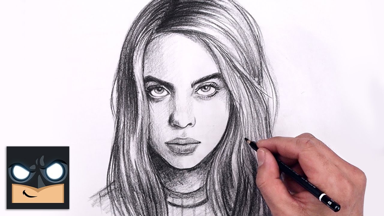 Billie Eilish Drawing How To Draw Billie Eilish Step By 54 Off