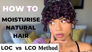 HOW TO: Moisturise Natural Hair - LOC vs LCO Method | Liquid Cream Oil | Vonnieloveyzu