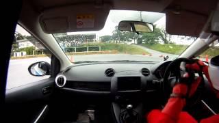 On-board camera GYMKHANA MAZDA2  ジムカーナ デミオ