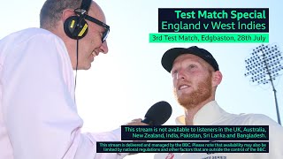 BBC Test Match Special Audio - England v West Indies - 3rd Test, Day 3 - Edgbaston