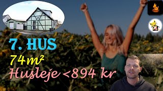 7. Hus. Billig husleje på 894kr! Gennemgang af huset og budget, hvis man købte huset privat! FIRE