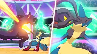 Ash VS Cynthia (Part 3) - Mega Lucario VS Garchomp - Pokemon Journeys Episode 125 AMV