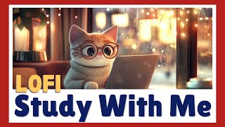 📓🐾 Study with Me Lofi Cat | Relaxing beats for Focus Mode 🎧