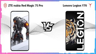 ZTE NUBIA RED MAGIC 7S PRO VS LENOVO LEGION Y70