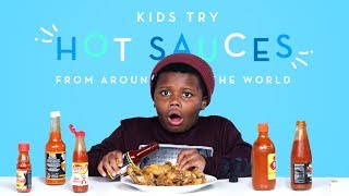 Kids Try Hot Sauces from Around the World | Kids Try | HiHo Kids