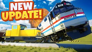 MASSIVE UPDATE! Crashing Lego Trains with New Station Spawns (Brick Rigs)