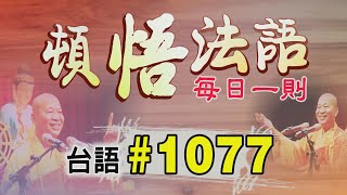 『頓悟法語』每日一則✨台語#1077✨