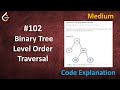 Binary Tree Level Order Traversal - BFS - Leetcode 102 - Java