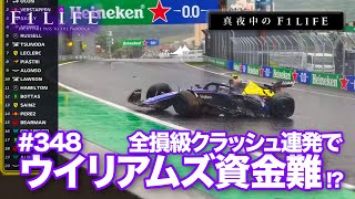 【真夜中のF1LIFE】また全損!? 大クラッシュ連発でウイリアムズ資金難!?【TAROのせい】