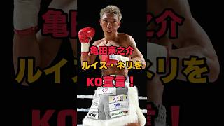 亀田京之介　井上尚弥越えを宣言！ #boxing #亀田京之介 #ルイスネリ