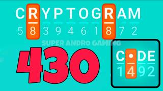 CRYPTOGRAM 430